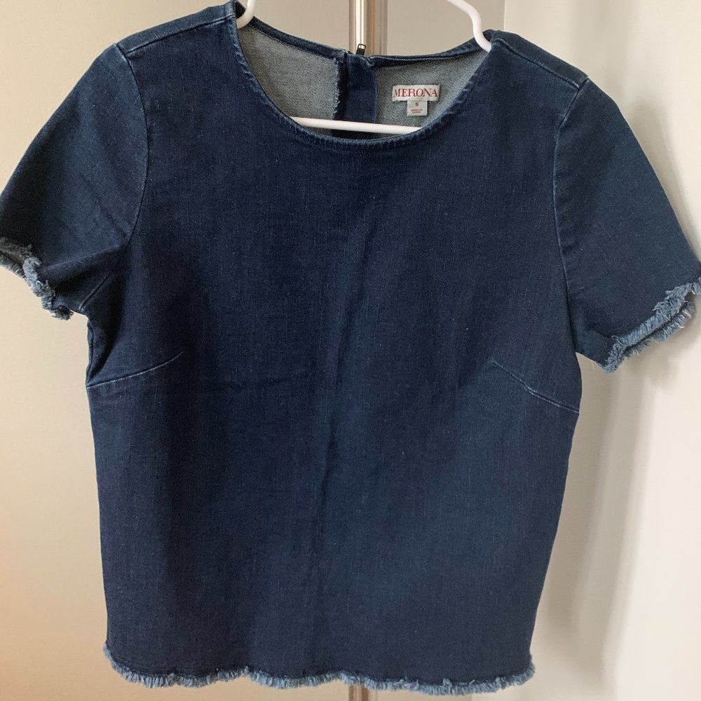 Denim Short Sleeve top